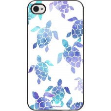 Hülle iPhone 4/4s - Turtles pattern watercolor
