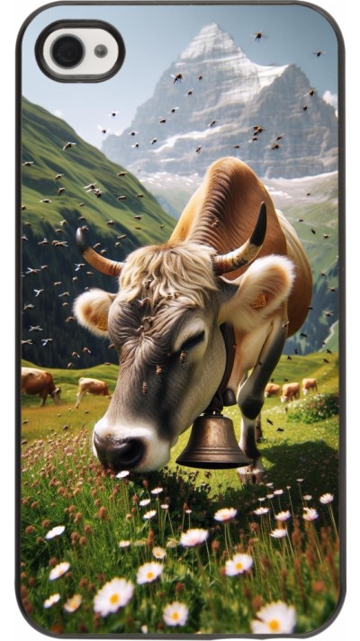 Coque iPhone 4/4s - Vache montagne Valais