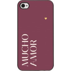 iPhone 4/4s Case Hülle - Valentine 2024 mucho amor rosado