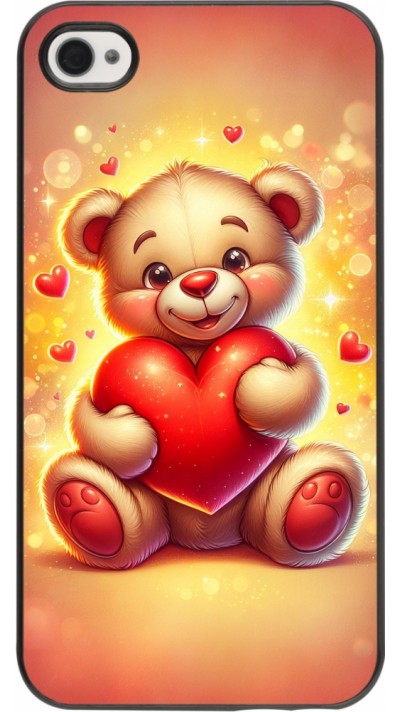 Coque iPhone 4/4s - Valentine 2024 Teddy love