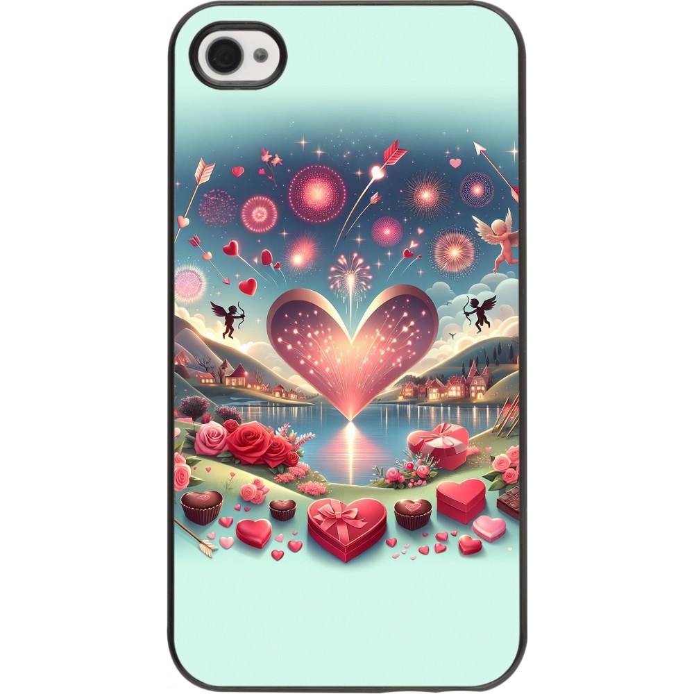 iPhone 4/4s Case Hülle - Valentin 2025 Schick