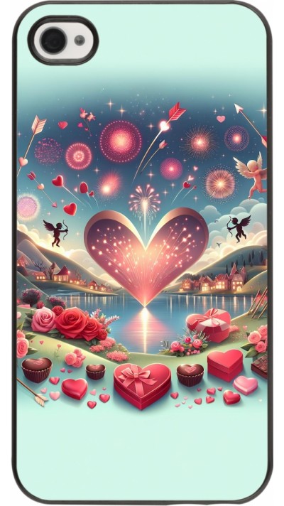 iPhone 4/4s Case Hülle - Valentin 2025 Schick