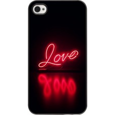 Coque iPhone 4/4s - Valentine 2025 Neon Love