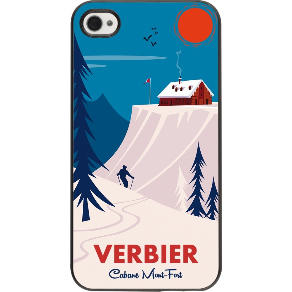 Coque iPhone 4/4s - Verbier Cabane Mont-Fort