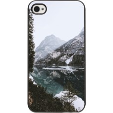 Coque iPhone 4/4s - Winter 22 snowy mountain and lake