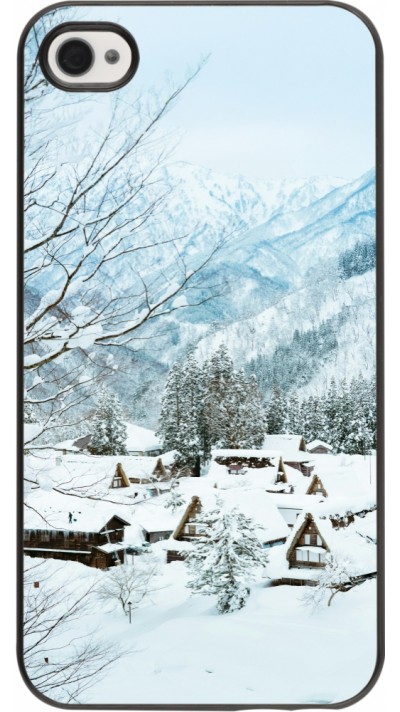 Coque iPhone 4/4s - Winter 25 Winter snowy landscape