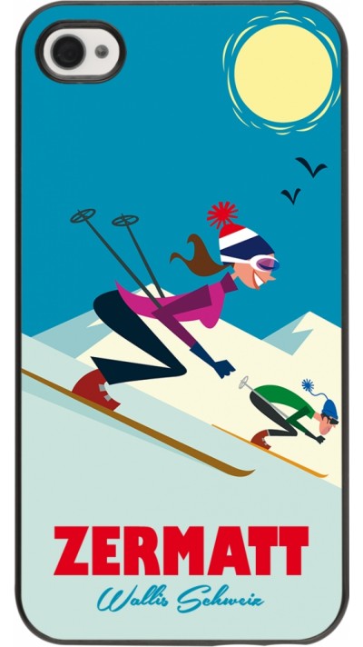 Coque iPhone 4/4s - Zermatt Ski Downhill