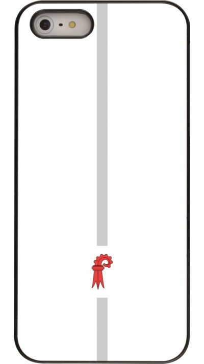 iPhone 5/5s / SE (2016) Case Hülle - Kanton BL weiss