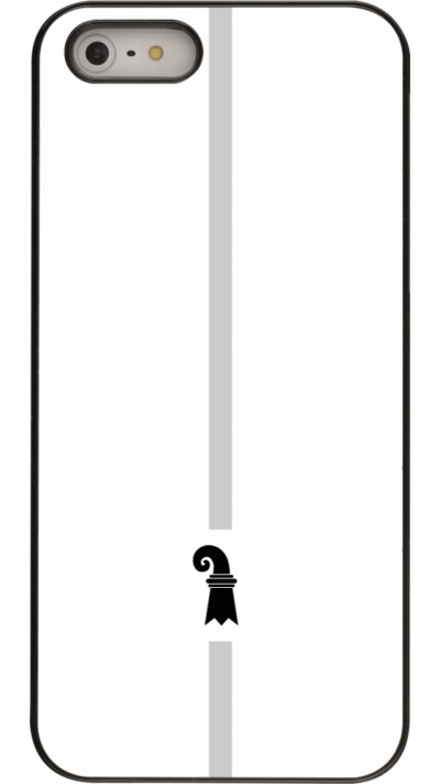 iPhone 5/5s / SE (2016) Case Hülle - Kanton BS weiss