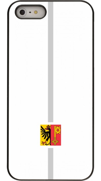 iPhone 5/5s / SE (2016) Case Hülle - Kanton GE weiss