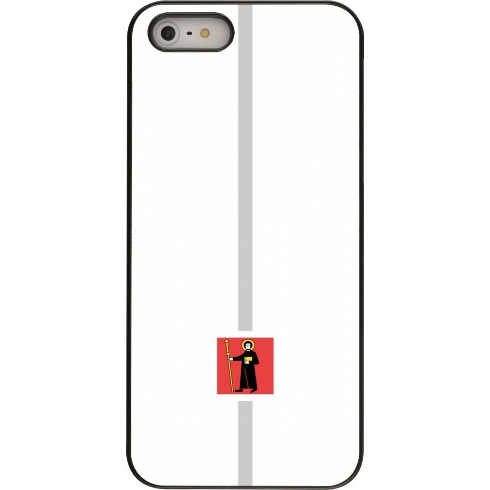 iPhone 5/5s / SE (2016) Case Hülle - Kanton GL weiss