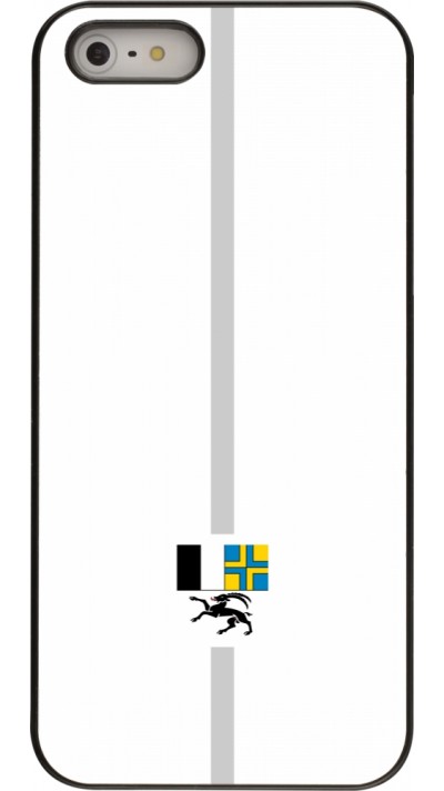 iPhone 5/5s / SE (2016) Case Hülle - Kanton GR weiss
