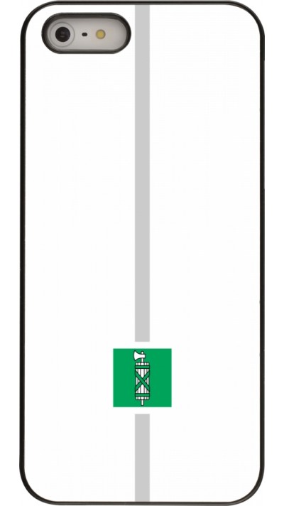 iPhone 5/5s / SE (2016) Case Hülle - Kanton SG weiss