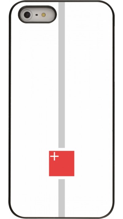 iPhone 5/5s / SE (2016) Case Hülle - Kanton SZ weiss