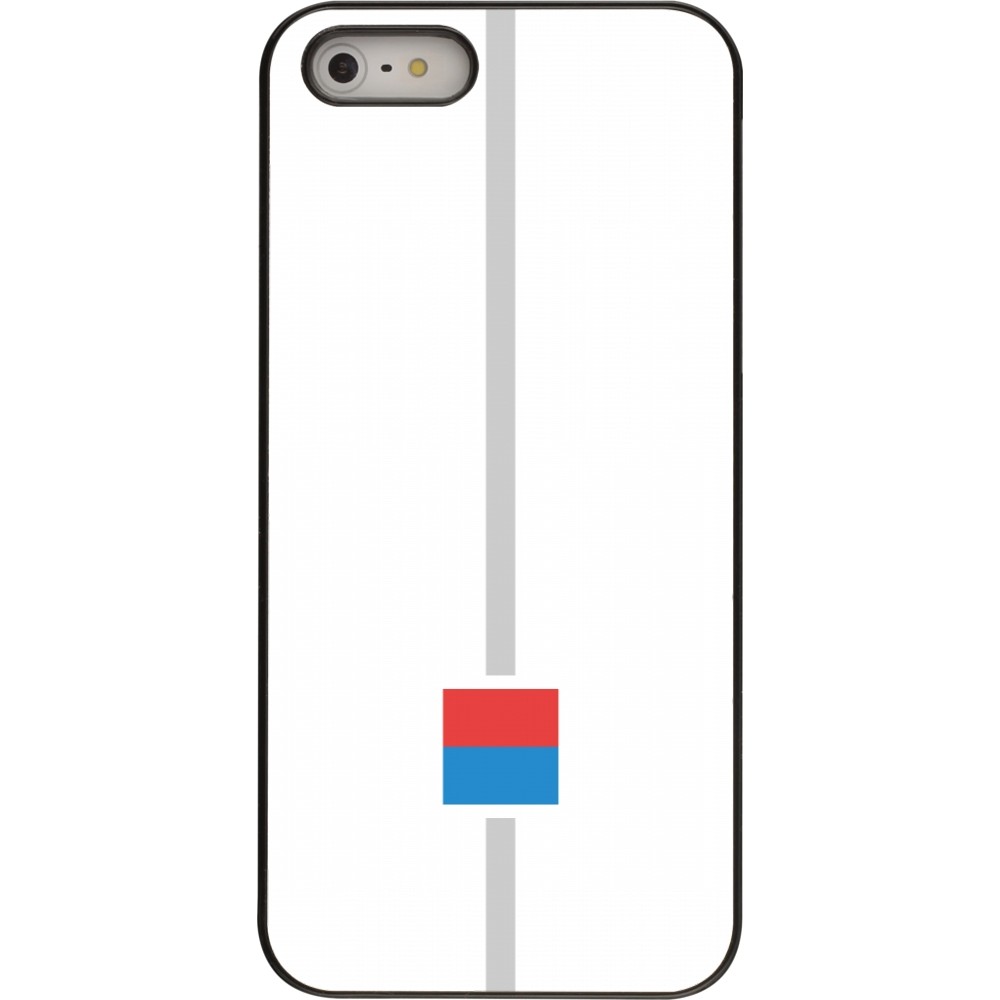 iPhone 5/5s / SE (2016) Case Hülle - Kanton TI weiss