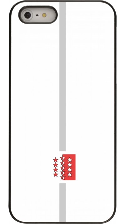 iPhone 5/5s / SE (2016) Case Hülle - Kanton VS weiss