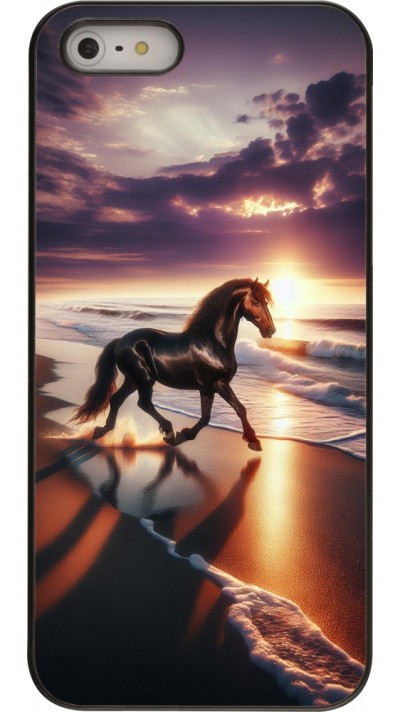 Coque iPhone 5/5s / SE (2016) - Cheval majestueux plage