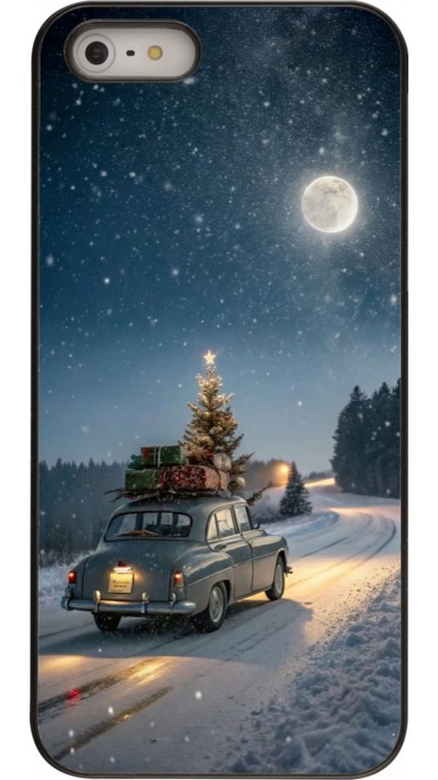 Coque iPhone 5/5s / SE (2016) - Christmas 25 Car with Tree Xmas