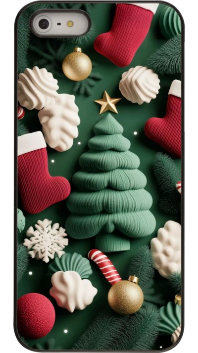 Coque iPhone 5/5s / SE (2016) - Christmas 25 Christmas textiles