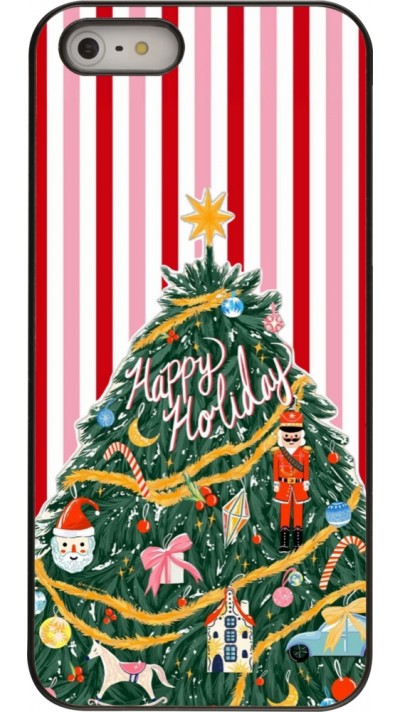 Coque iPhone 5/5s / SE (2016) - Christmas 25 Happy Holiday