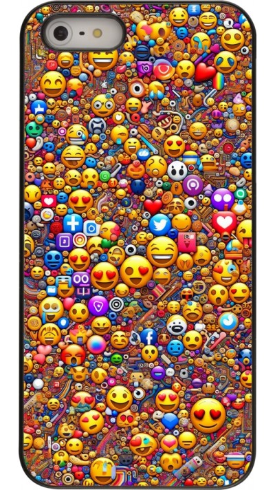 iPhone 5/5s / SE (2016) Case Hülle - Emoji gemischt iPhone 5/5s / SE (2016) Case Hülle - Emoji gemischt