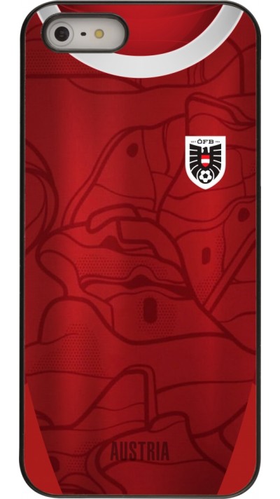 Coque iPhone 5/5s / SE (2016) - Maillot de football Autriche personnalisable Coque iPhone 5/5s / SE (2016) - Maillot de football Autriche personnalisable