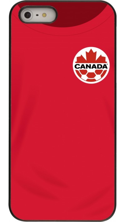 Coque iPhone 5/5s / SE (2016) - Maillot de football Canada 2022 personnalisable Coque iPhone 5/5s / SE (2016) - Maillot de football Canada 2022 personnalisable