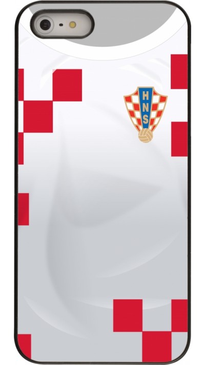 Coque iPhone 5/5s / SE (2016) - Maillot de football Croatie 2022 personnalisable Coque iPhone 5/5s / SE (2016) - Maillot de football Croatie 2022 personnalisable