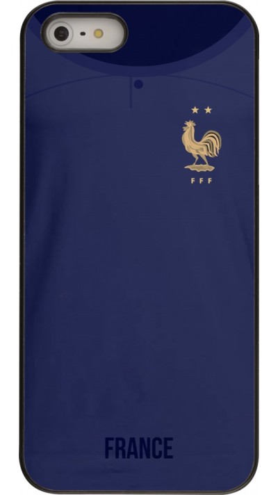 Coque iPhone 5/5s / SE (2016) - Maillot de football France 2022 personnalisable Coque iPhone 5/5s / SE (2016) - Maillot de football France 2022 personnalisable