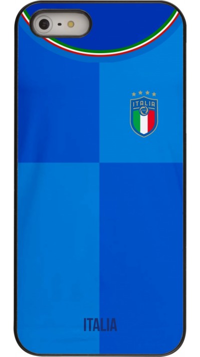Coque iPhone 5/5s / SE (2016) - Maillot de football Italie 2022 personnalisable Coque iPhone 5/5s / SE (2016) - Maillot de football Italie 2022 personnalisable