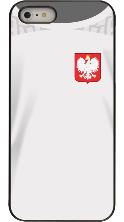Coque iPhone 5/5s / SE (2016) - Maillot de football Pologne 2022 personnalisable Coque iPhone 5/5s / SE (2016) - Maillot de football Pologne 2022 personnalisable