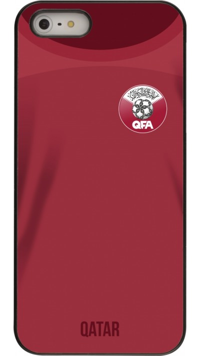 Coque iPhone 5/5s / SE (2016) - Maillot de football Qatar 2022 personnalisable Coque iPhone 5/5s / SE (2016) - Maillot de football Qatar 2022 personnalisable