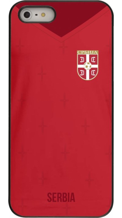 Coque iPhone 5/5s / SE (2016) - Maillot de football Serbie 2022 personnalisable Coque iPhone 5/5s / SE (2016) - Maillot de football Serbie 2022 personnalisable