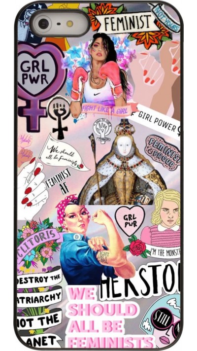 Coque iPhone 5/5s / SE (2016) - Girl Power Collage Coque iPhone 5/5s / SE (2016) - Girl Power Collage