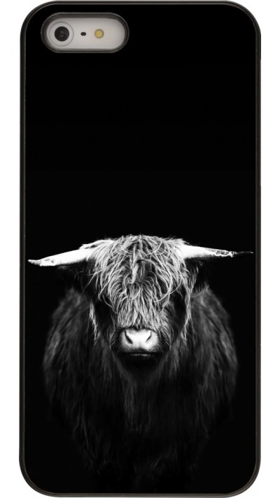 Coque iPhone 5/5s / SE (2016) - Highland calf black Coque iPhone 5/5s / SE (2016) - Highland calf black