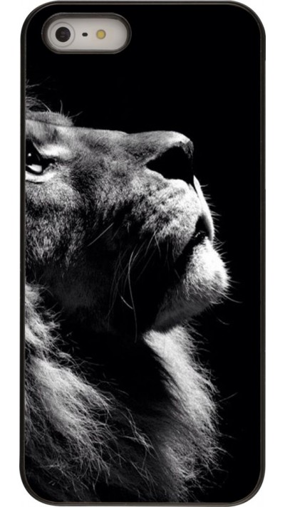 Coque iPhone 5/5s / SE (2016) - Lion looking up Coque iPhone 5/5s / SE (2016) - Lion looking up