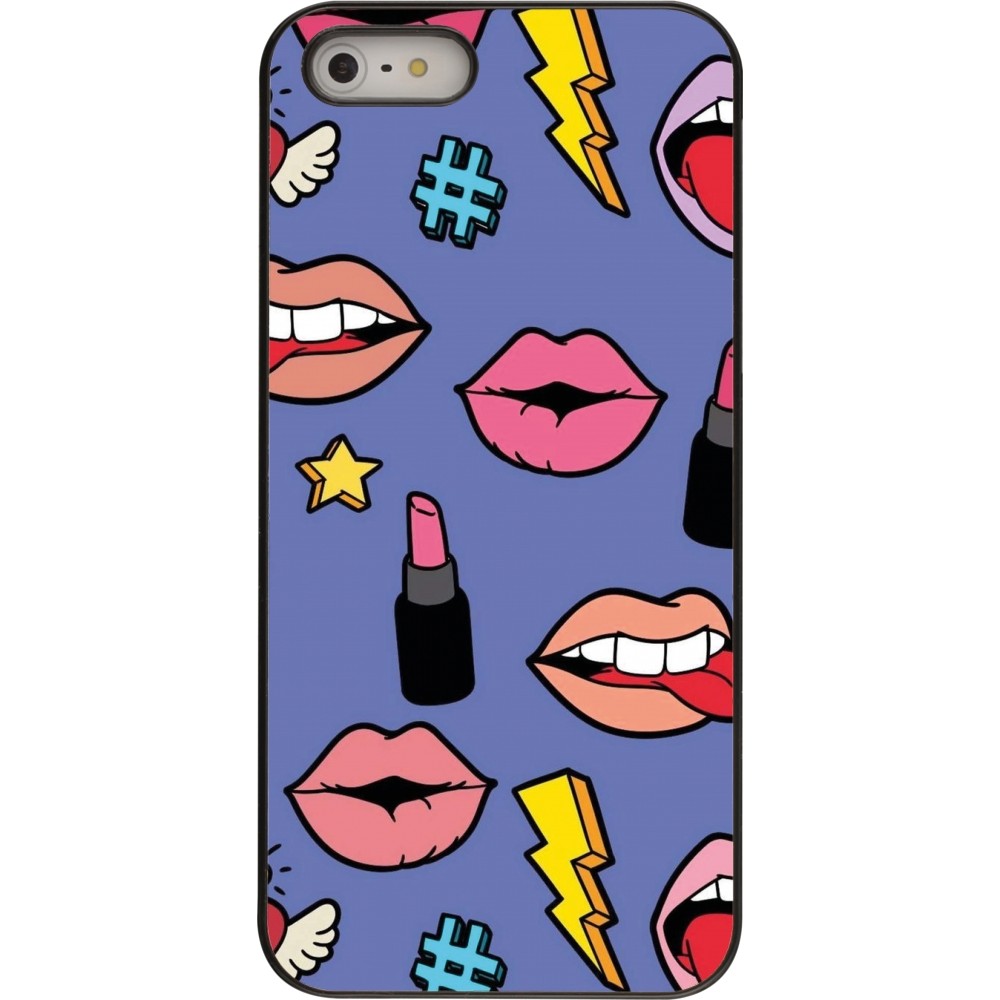 iPhone 5/5s / SE (2016) Case Hülle - Lips and lipgloss
