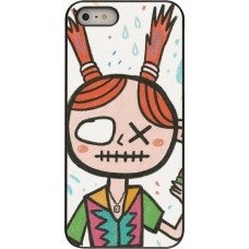iPhone 5/5s / SE (2016) Case Hülle - Little Girl Sketch
