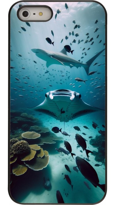 Coque iPhone 5/5s / SE (2016) - Manta Lagon Nettoyage