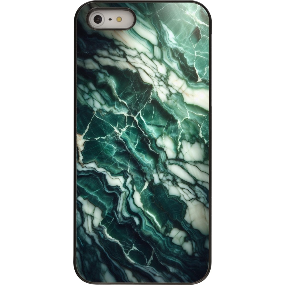 Coque iPhone 5/5s / SE (2016) - Marbre vert majestueux