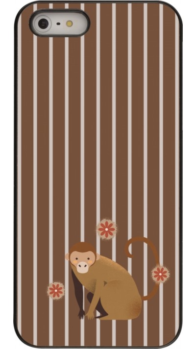 Coque iPhone 5/5s / SE (2016) - Monkey with stripes Coque iPhone 5/5s / SE (2016) - Monkey with stripes