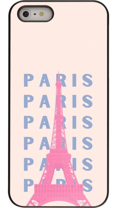 Coque iPhone 5/5s / SE (2016) - Paris Pink Print Coque iPhone 5/5s / SE (2016) - Paris Pink Print
