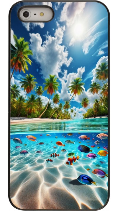 Coque iPhone 5/5s / SE (2016) - Plage Paradis Coque iPhone 5/5s / SE (2016) - Plage Paradis