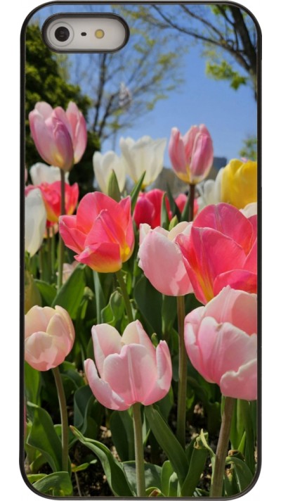 Coque iPhone 5/5s / SE (2016) - Tulips Spring 2026