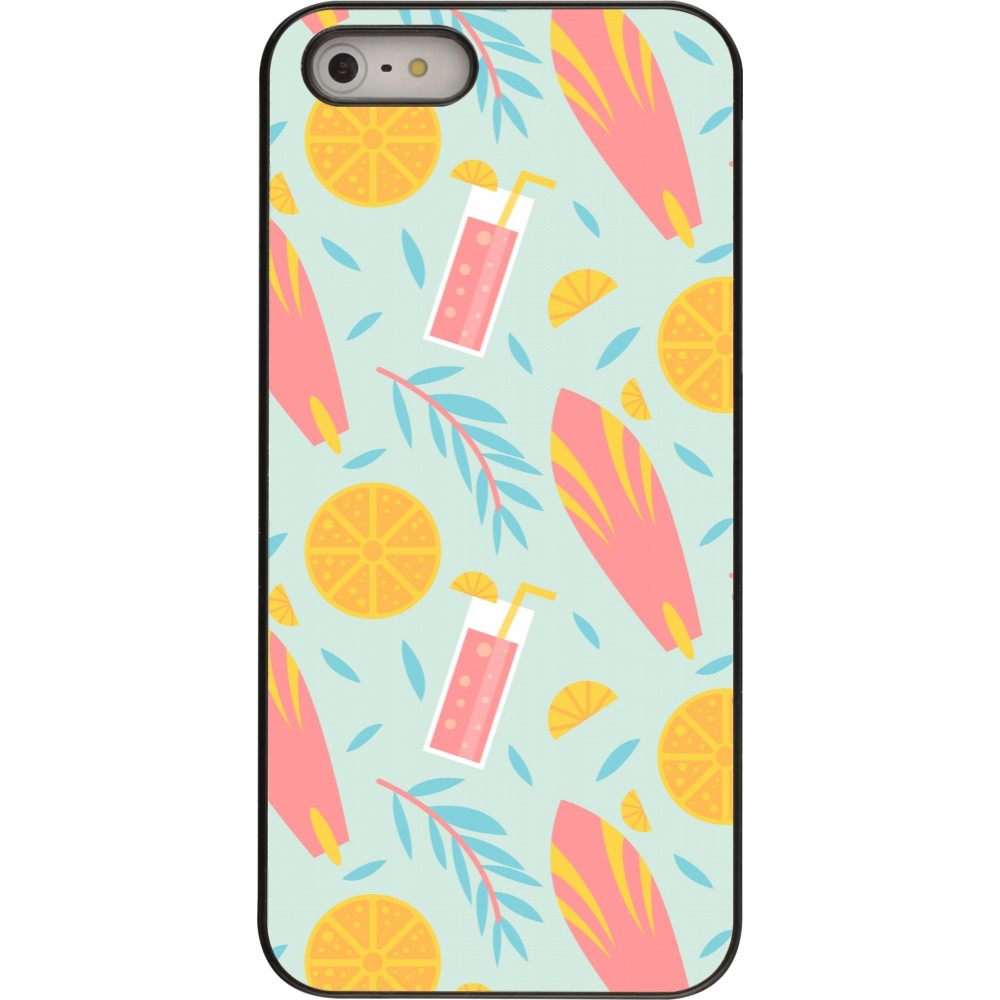 Coque iPhone 5/5s / SE (2016) - Summer 2025 Pattern citron