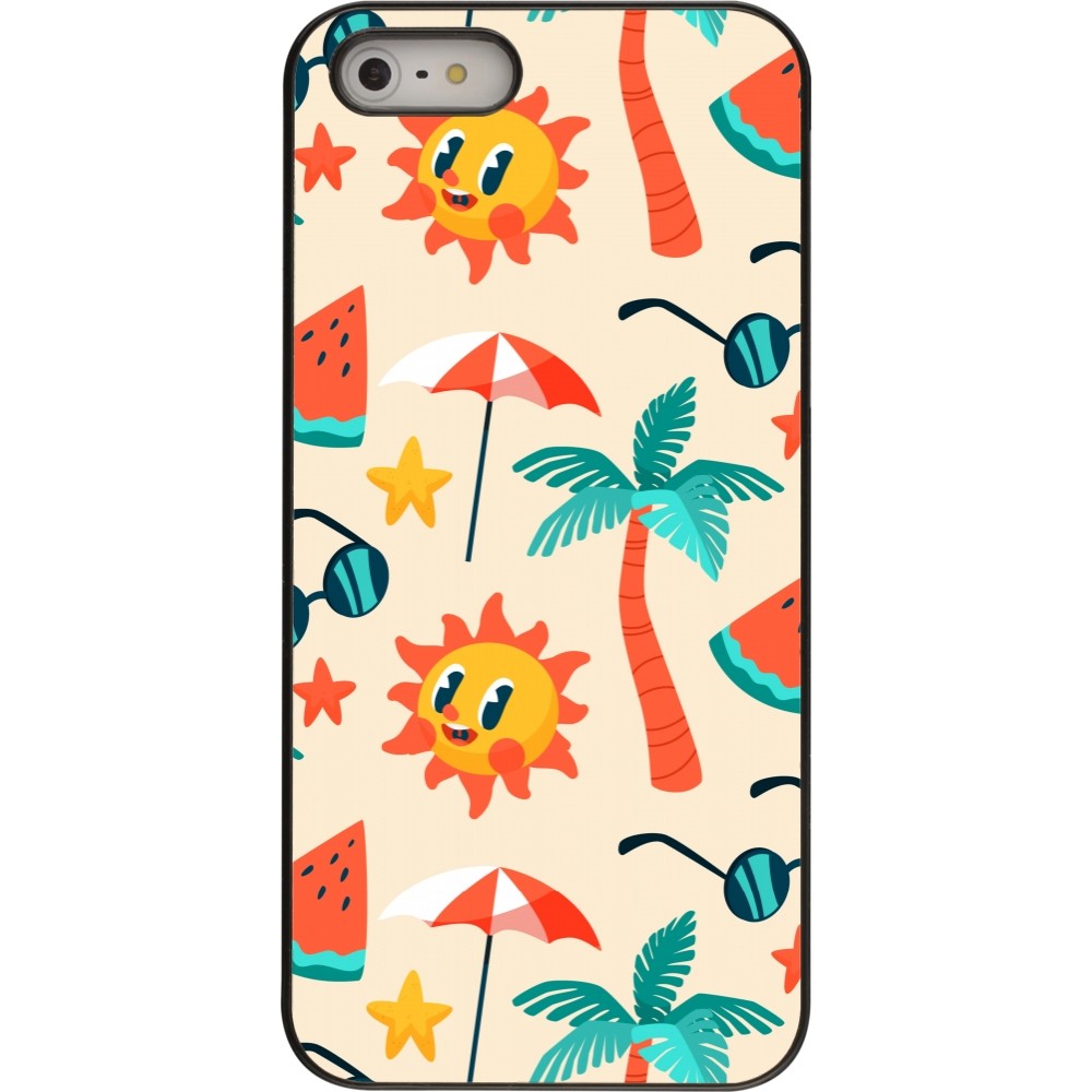 Coque iPhone 5/5s / SE (2016) - Summer 2025 Pattern soleil