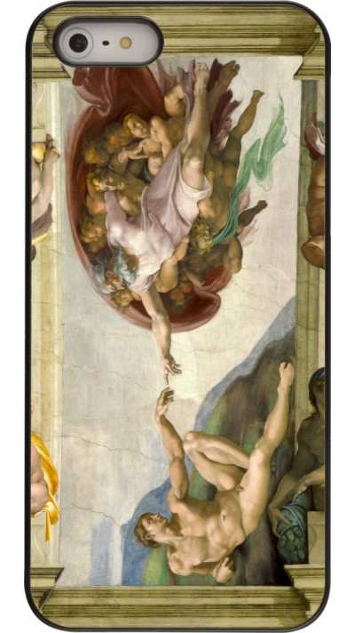 Coque iPhone 5/5s / SE (2016) - Tableau art - La Création d’Adam - Michel-Ange