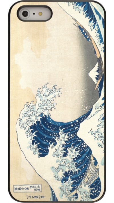 Coque iPhone 5/5s / SE (2016) - Tableau art - La Grande Vague de Kanagawa - Hokusai