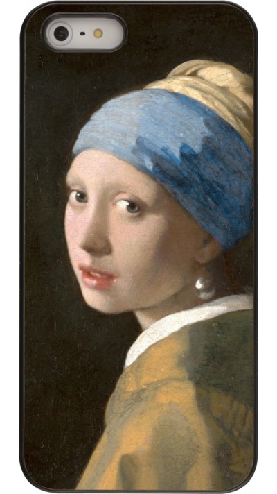 Coque iPhone 5/5s / SE (2016) - Tableau art - La Jeune fille à la perle - Johannes Vermeer