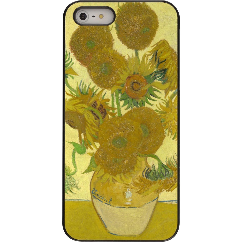 Coque iPhone 5/5s / SE (2016) - Tableau art - Les Tournesols - Van Gogh
